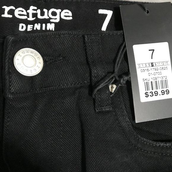 Refuge Denim Women's Classic High Rise Mom Jeans Distressed Black Sz 7 NWT - Picture 4 of 6